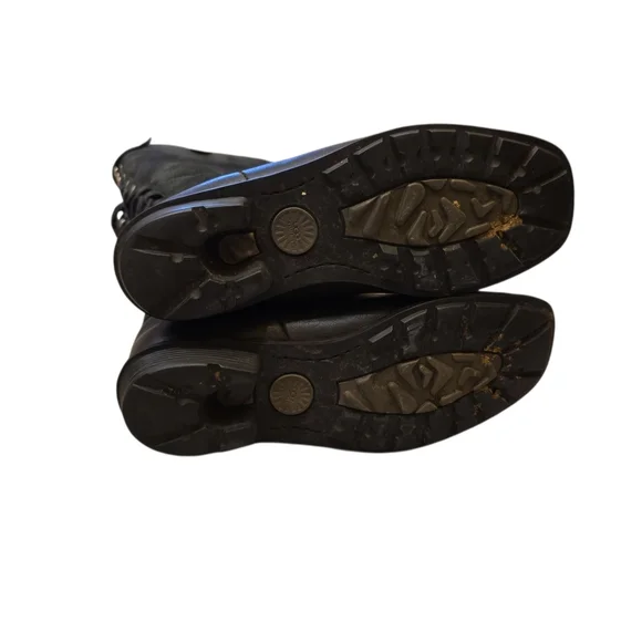 UGG Australia Smithfield Leather Suede Black Size 8.5 - Picture 4 of 8